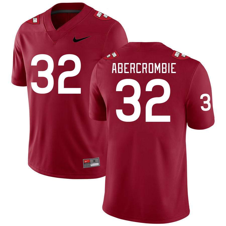 Men-Youth #32 Ben Abercrombie Harvard Crimson 2023 College Football Jerseys Stitched Sale-Crimson